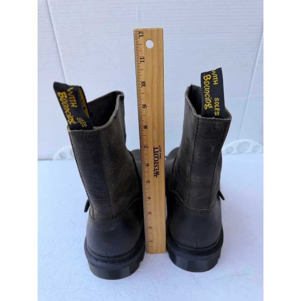 Dr. Martens Mens New Brown Leather Buckle Pull On MidCalf Pier Engineer Boots 13